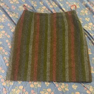 Boden British Tweed by Moon 100% Wool Mini Skirt